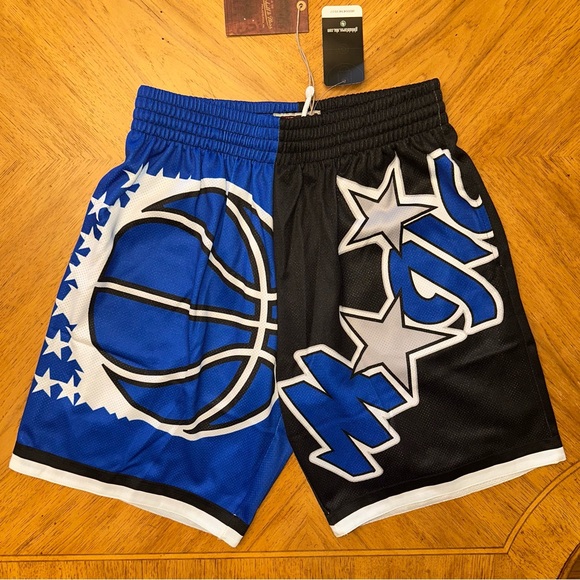 MITCHELL & NESS NBA BIG FACE FASHION SHORTS 5.0 ORLANDO MAGIC SIZE MEDIUM NEW
